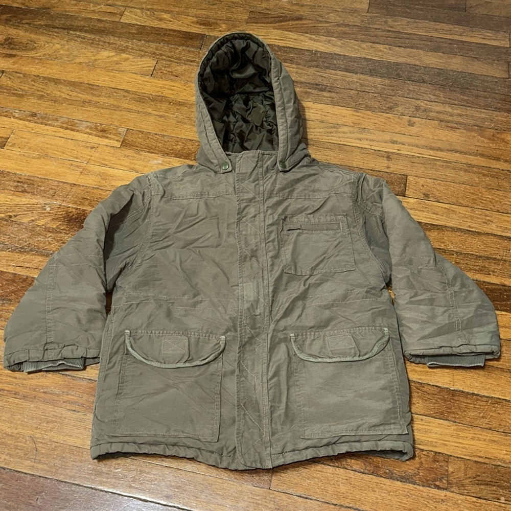 Gymboree Boy’s Olive Green 3-in-1 Winter Jacket, Medium (8)